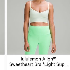 lululemon Align™
Sweetheart Bra *Light Support in Kohlrabi Green